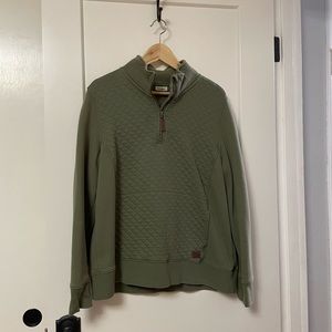 LLBean Womens quilted quarter zip pullover